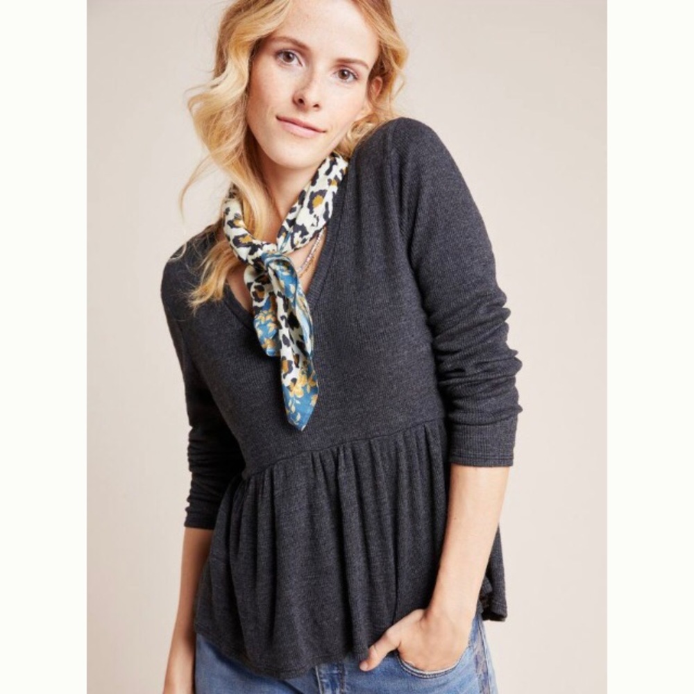 T.la by Anthropologie Jill peplum shirt.  XS petite.  NWT.